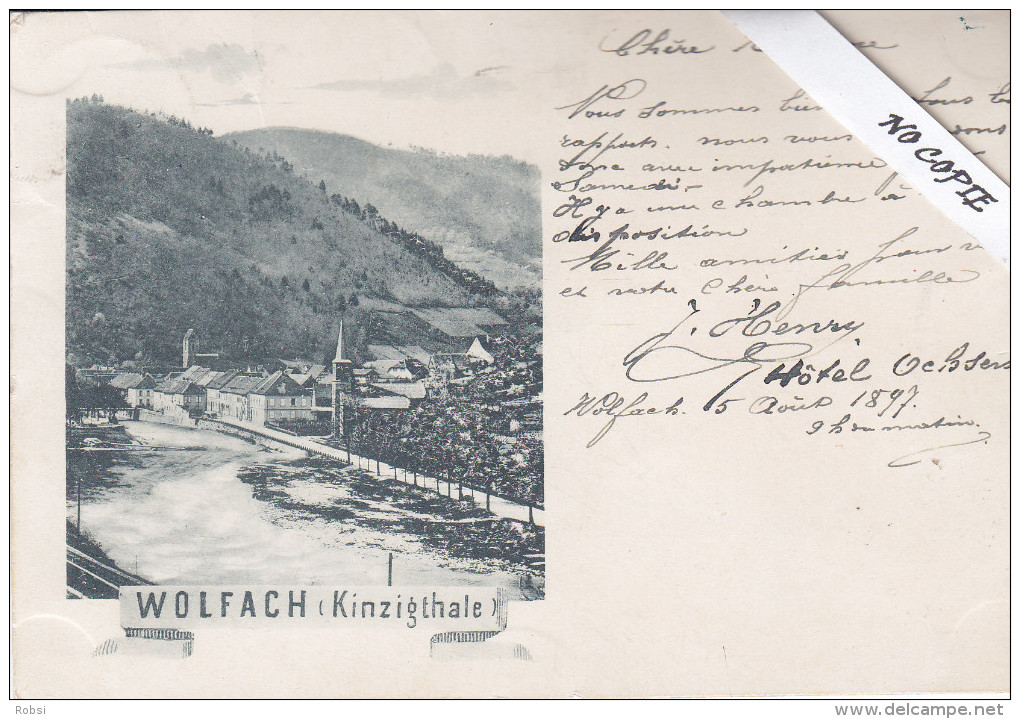 Bade Wurtemberg, Wolfach Kinzigthale - Wolfach
