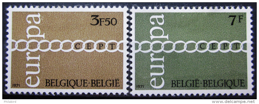 BELGIQUE           N° 1578/1579           NEUF* - Neufs