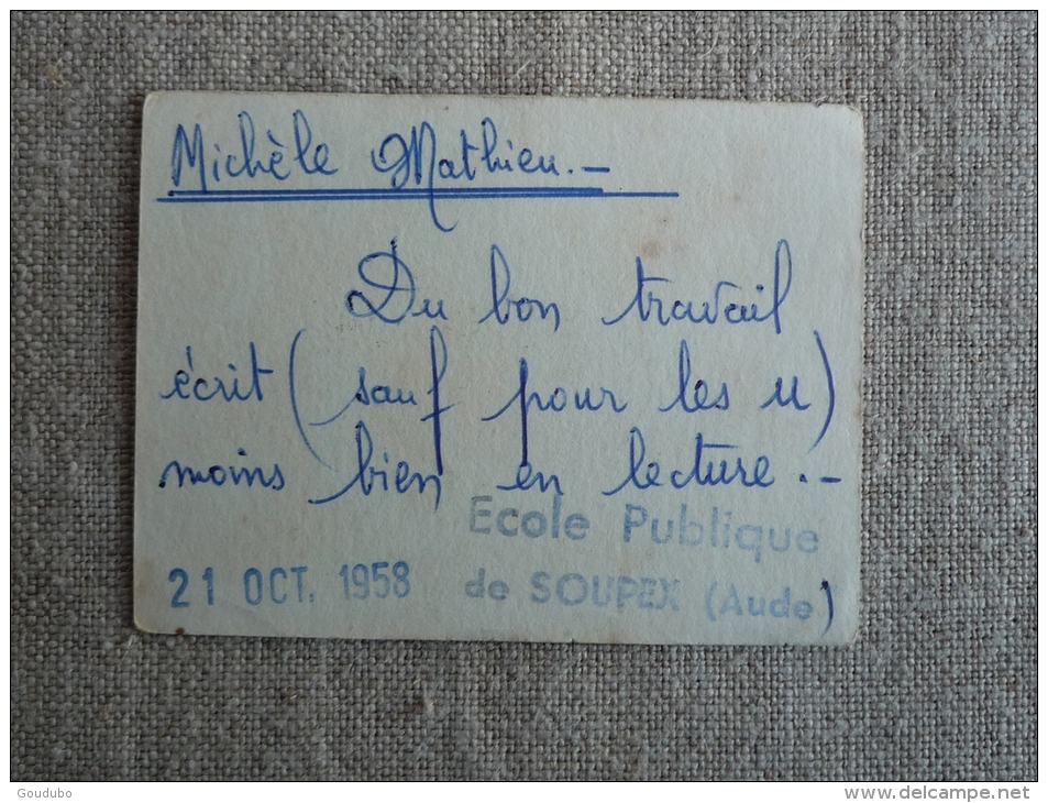 Bon Point 1958 La Corde à Sauter éd L´olivier Appréciation De L´institutrice. - Autres & Non Classés