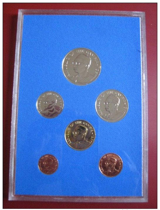 Gambia 1971 6 Coin Set  Proof Royal Mint Envelope 1 Butut - 1 Dalasi - Gambia