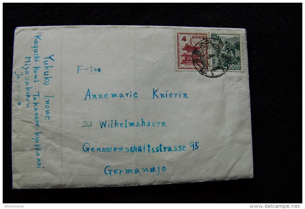 A399 - Brief 1953 From Japan To Germany - Wilhelmshaven - Storia Postale