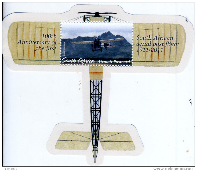 SOUTH AFRICA- 2011- Aerial Post- 100th Anniversary   ** Aerial Post-  Poste Aérienne-  Luchtfoto Post-  Correo Aéreo - Fehldrucke