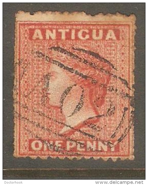 ANTIGUA  Scott  # 3 F-VF USED - 1858-1960 Kolonie Van De Kroon