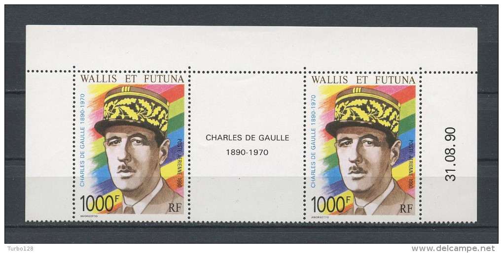 WALLIS FUTUNA 1990 PA N° 169A ** Neufs = MNH Superbe Cote 66 € DE GAULLE Célébrités Celebrities - Neufs