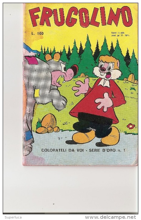 J-FRUGOLINO-FUMETTO ANNI70-DA COLORARE-N.1-EDIZIONI DEL FANCIULLO-ROMA - Kinder