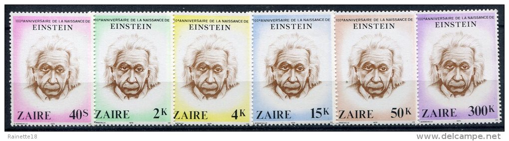 Zaire                      978/983  **                      A.Einstein - Nuevos