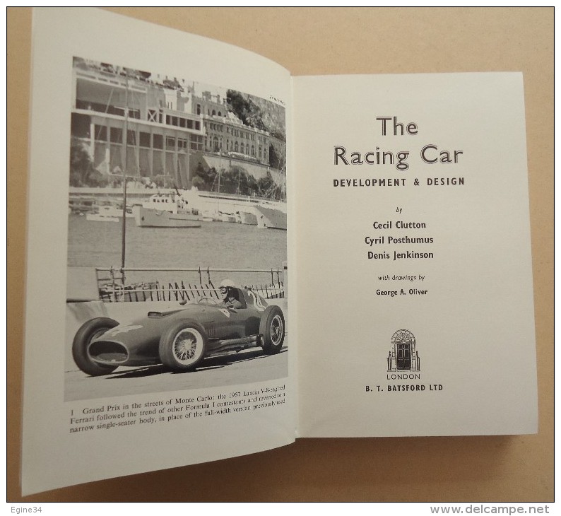 AUTO/CAR - Cecil Clutton, Cyril Posthumus, Denis Jenkinson - The Racing Car Development & Design - 1957 - Illustrations - Transport