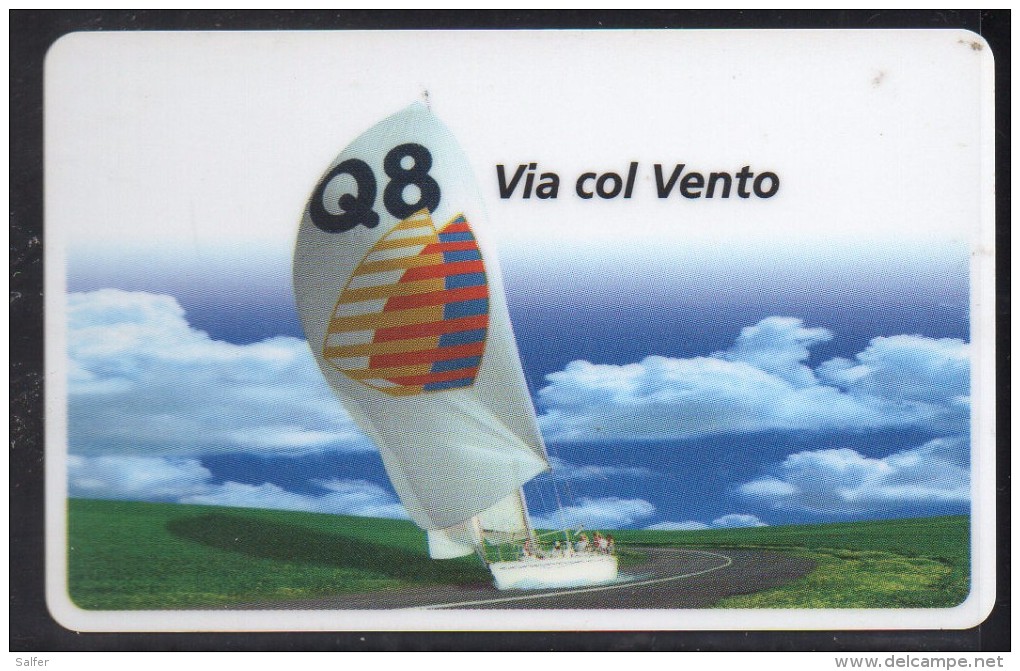 VIACARD - Q8 Via Col Vento  L. 50.000 Usata - Altri & Non Classificati