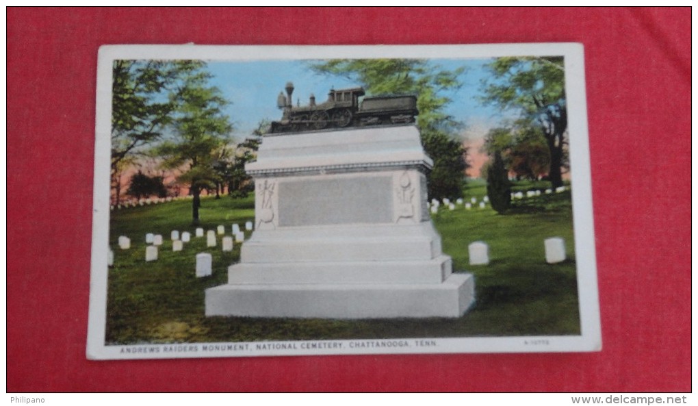 Civil War Andrews Raiders  Monument National Cemetery Tennessee> Chattanooga   Ref 1976 - Chattanooga