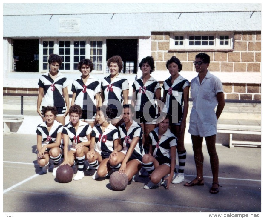 1959 ORIGINAL Amateur PHOTO GRUPO DESPORTIVO LOURENÇO MARQUES BASQUETEBOL FEMININO BASKETBALL MOÇAMBIQUE AFRICA No58 - Sport