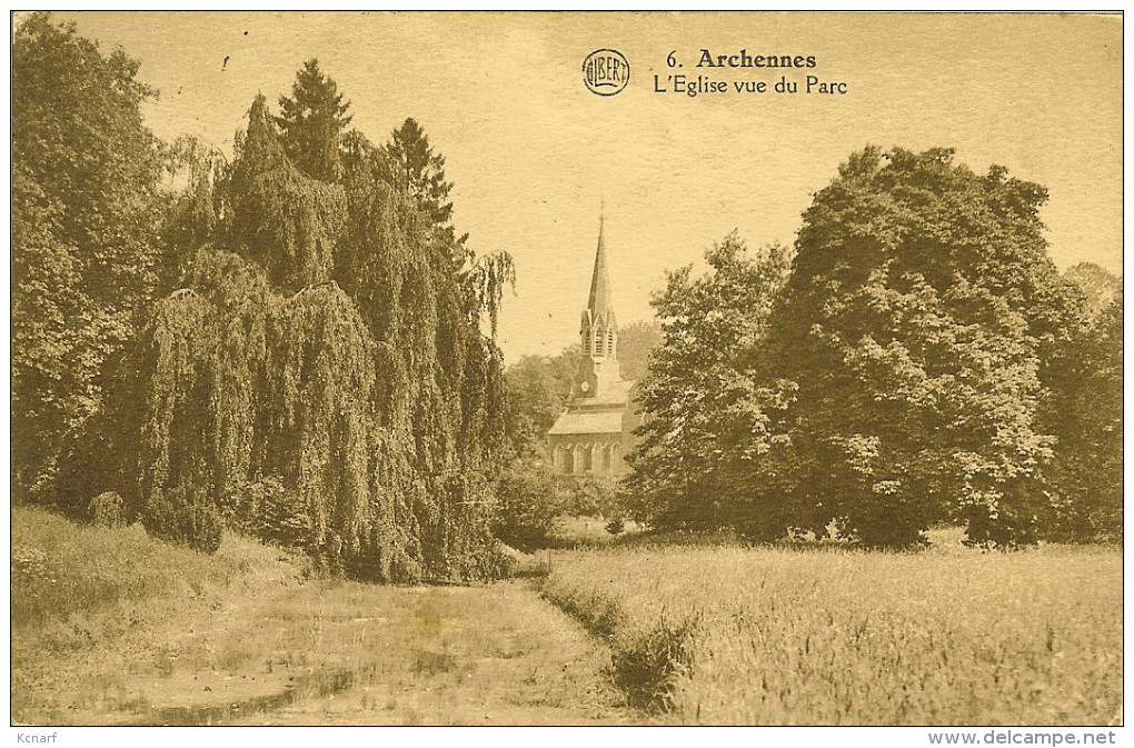 CP De ARCHENNES " L'église Vue Du Parc " - Grez-Doiceau