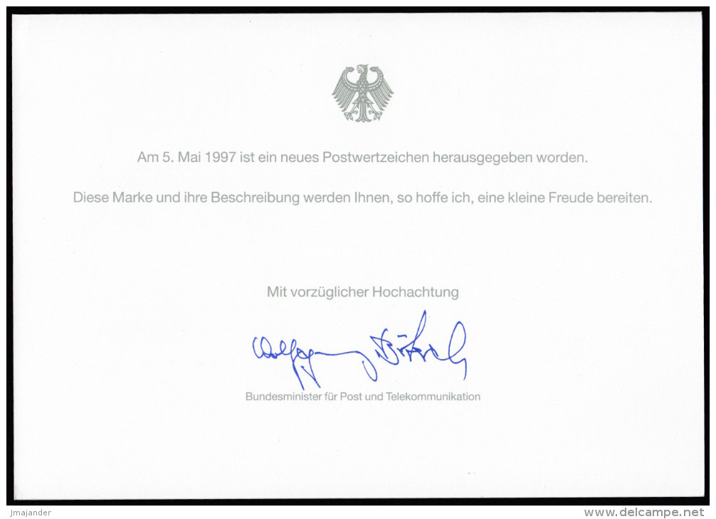 Germany 1997 50th Anniversary Of Partner Cities. Mi ETB 16/1997 First Day Sheet - Archäologie