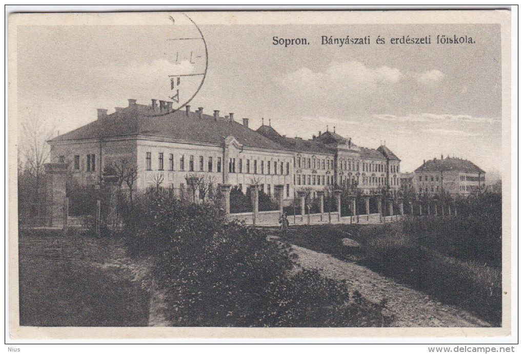 Hungary 1934 Sopron, School, Banyaszati Es Erdeszeti Foiskola - Hongrie