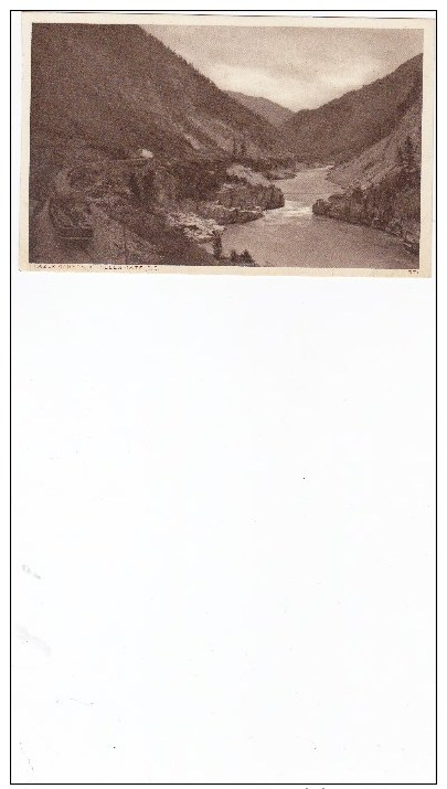 FRASER RIVER CANYON AT HELL'S GATE, CANADIAN PACIFIC RAILWAY, CPR, BC, BRITISH COLUMBIA, CANADA, Canadian Postcard Post - Other & Unclassified