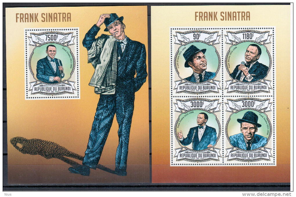 Burundi 2013 Frank Sinatra Music Singer Musique - Unused Stamps