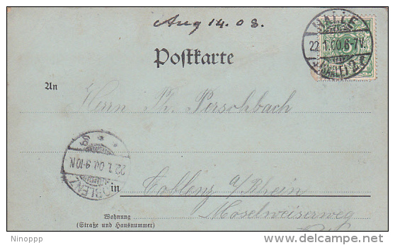 Germany 1900 Gruss Aus Alle University Postcard - World