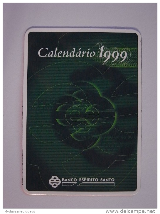 1 CALENDAR SMALL - PORTUGAL BANCO BANCA BANK BANQUE FINANCIAL INSTITUTION - Petit Format : 1991-00