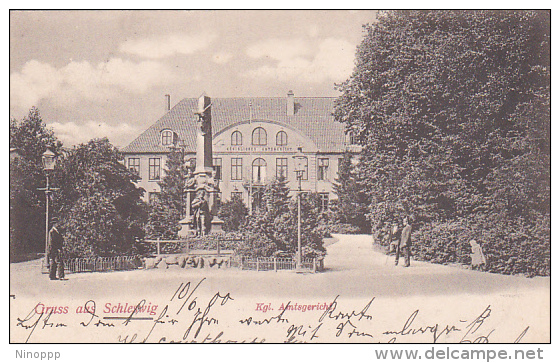 Germany 1900 Gruss Aus Schleswig, Kgl Amtsgericht, Postcard - World