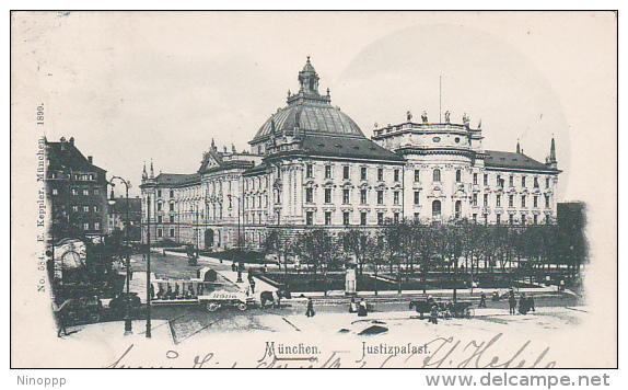 Germany 1900 Munchen, Palace Of Justice, Postcard - World