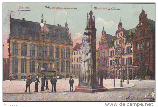 Germany 1903 Bremen The Statue, Postcard - World