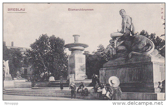 Germany 1906 Breslau Bismarckbrunnen, Postcard - World