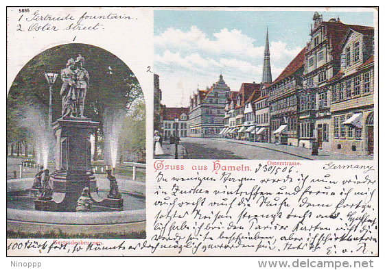 Germany 1906 Gruss Aus S Hameln, Osterstrasse, Postcard - World