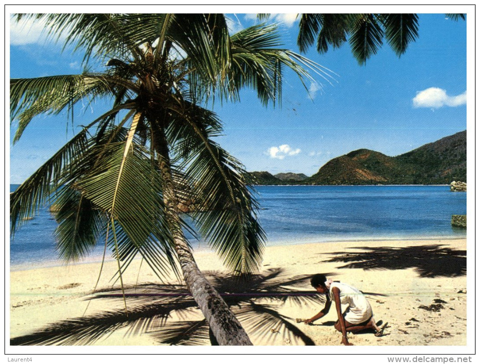 (DEL 556) Seychelles Islands - With Stamp At Back Of Postcard - Seychelles