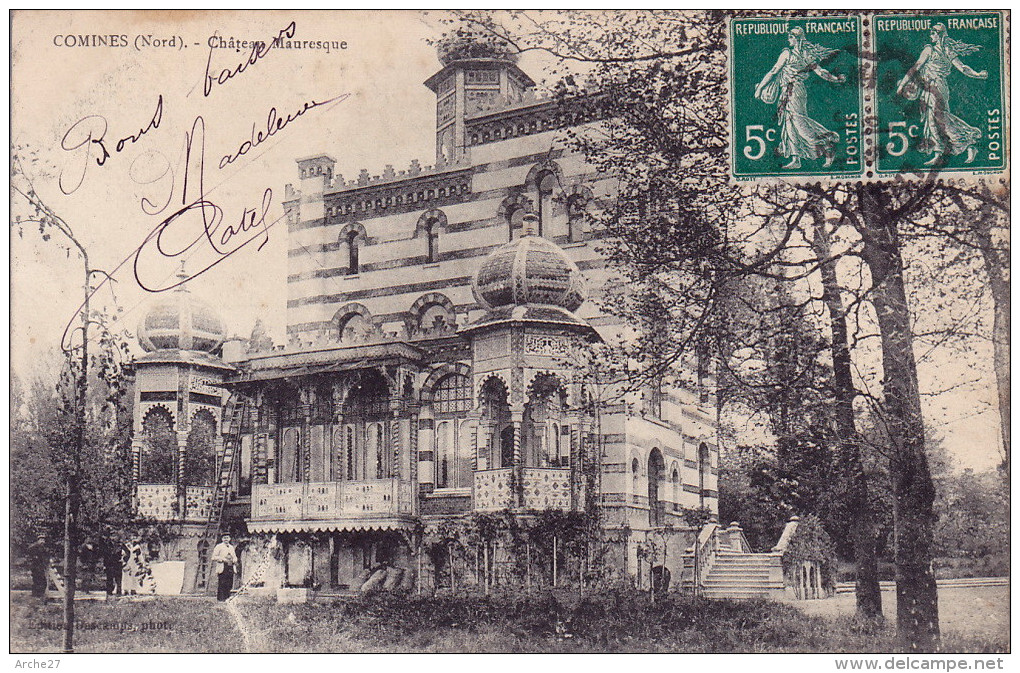 CPA - 59 - COMINES - Château Mauresque - Autres & Non Classés