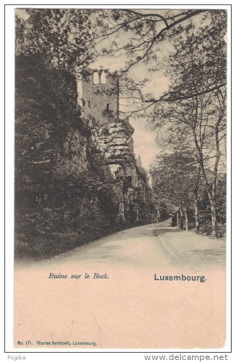 KF15      LUXEMBOURG - RUINE SUR LE BOCK. - Lussemburgo - Città