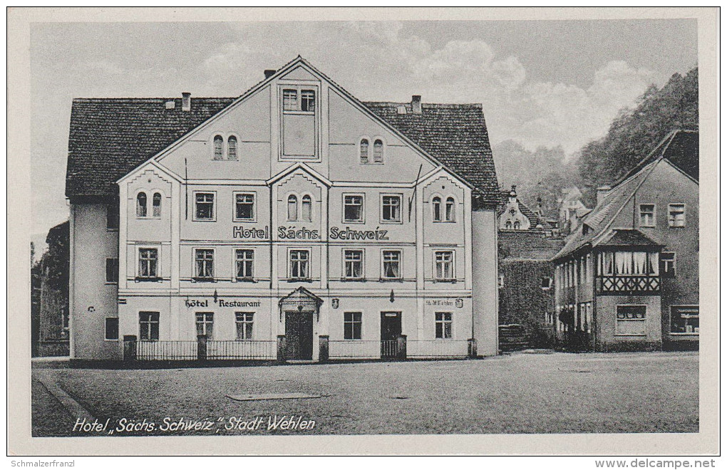 AK Stadt Wehlen Röhringer 's Hotel Sächsische Schweiz Bei Obervogelgesang Rathen Pirna Königstein Uttewalde Lohmen Posta - Wehlen