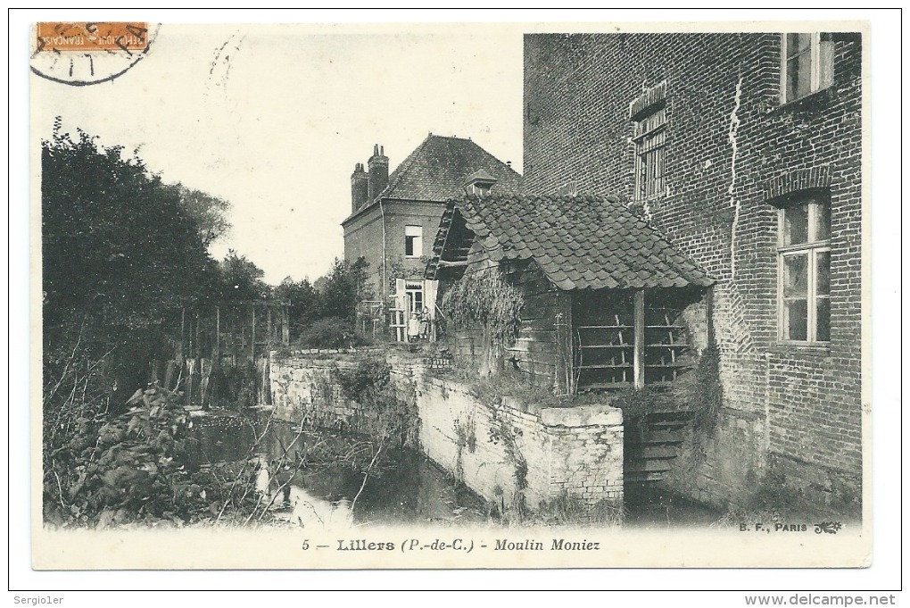 CPA Lillers Moulin à Farine Moiez  BF Paris  "rue De Cantrainne" - Lillers