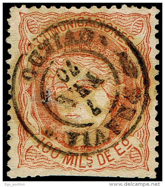 ASTURIAS - EDI O 108 - MAT. FECH. T.II \"PRAVIA\ - Used Stamps