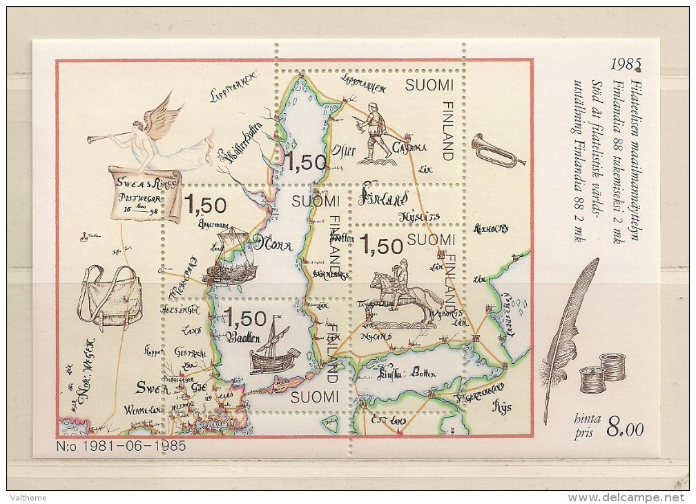 FINLANDE ( EUFIN - 83 )   1985  N° YVERT ET TELLIER  N° 1   N** - Blocchi E Foglietti