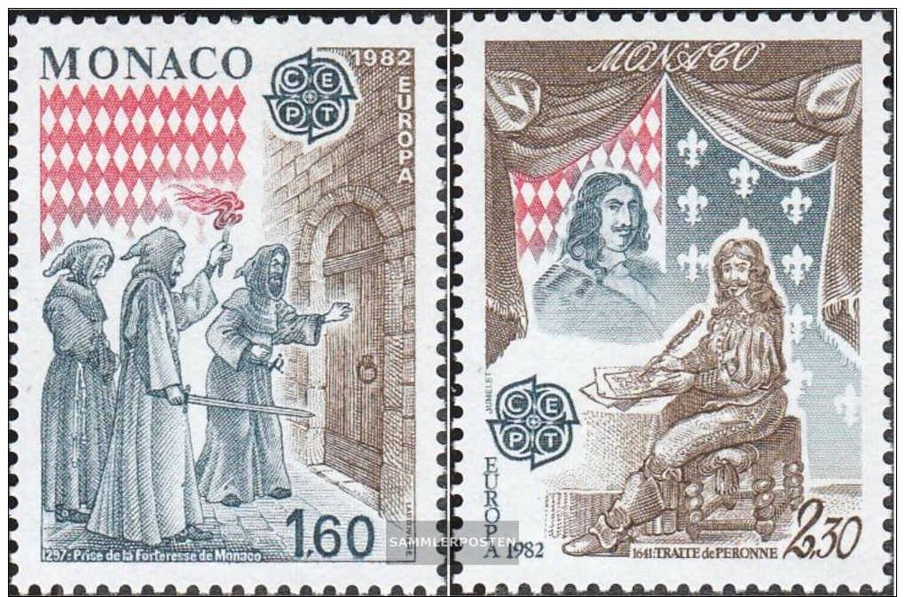 Monaco 1526-1527 (completa Edizione) MNH 1982 Storico.Eventi - Nuevos