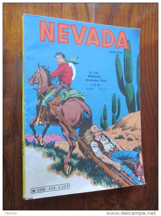 NEVADA - N° 424 De 1988 - BD De Poche. - Nevada