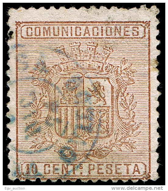 ASTURIAS - EDI O 153 - TIPO II \"VILLAVICIOSA\" (AZUL) - Used Stamps