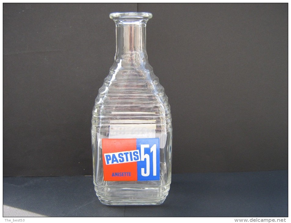 Carafe à Eau En  Verre   -  D'un Côté  Pernod 45 Anisette De L'autre Pastis 51 Anisette - Other & Unclassified