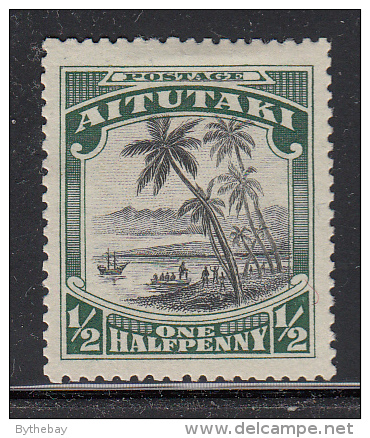 Aitutaki MH Scott #28 SG #24 1/2p Landing Of Captain Cook - Aitutaki