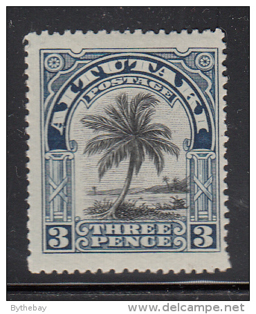 Aitutaki MH Scott #31 SG #27 3p Palm Tree - Aitutaki