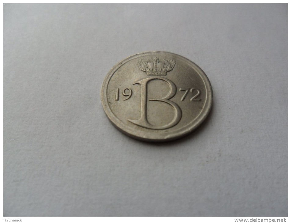 25 Centimes 1972 Baudouin 1er En Français - 25 Cent