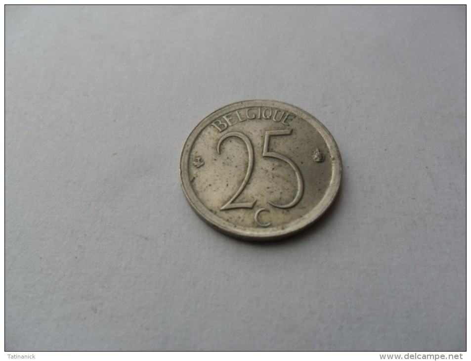 25 Centimes 1973 Baudouin 1er En Français - 25 Cent
