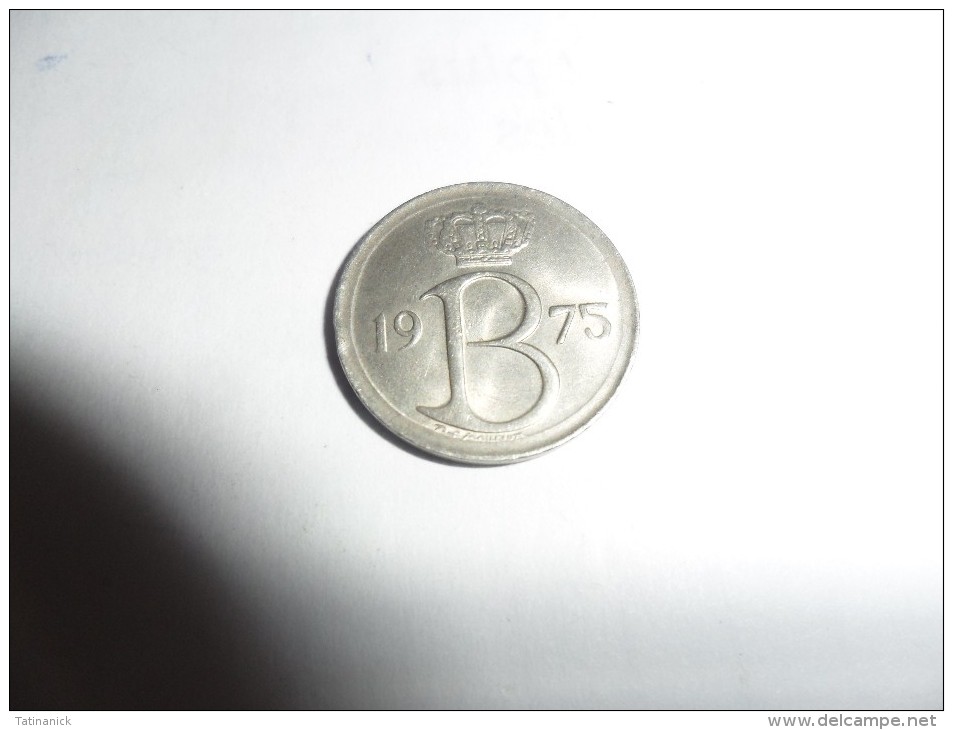 25 Centimes 1975 Baudouin 1er En Français - 25 Cent