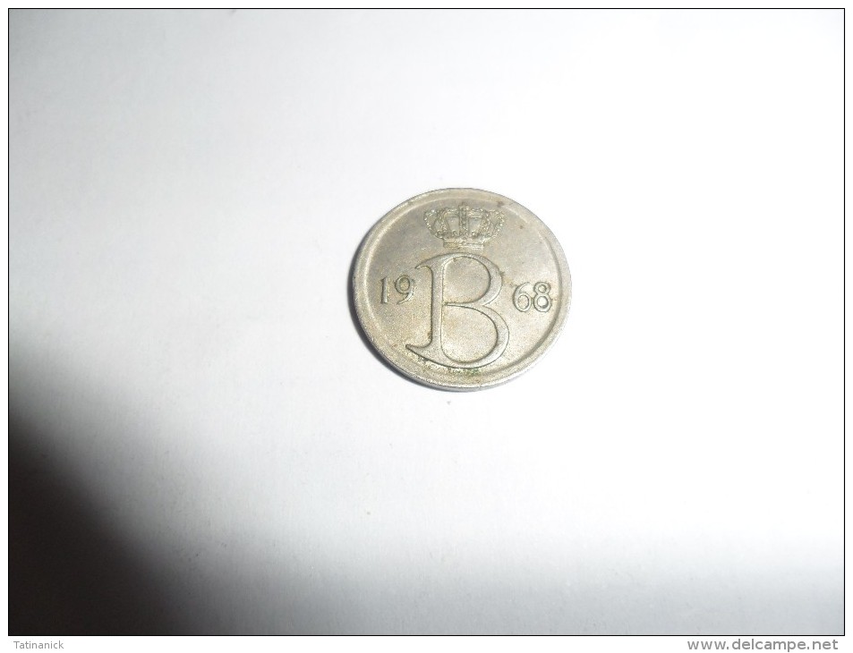 25 Centimes 1968 Baudouin 1er En Néerlandais - 25 Cent