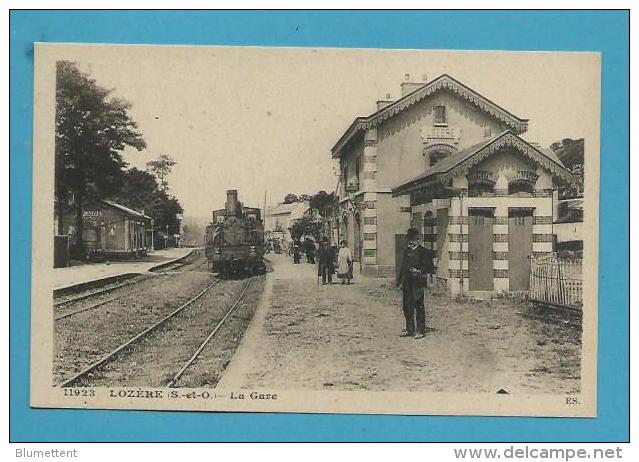 CPA 11923 Chemin De Fer Cheminots Cheminots Arrivée Du Train En Gare De LOZERE - Palaiseau