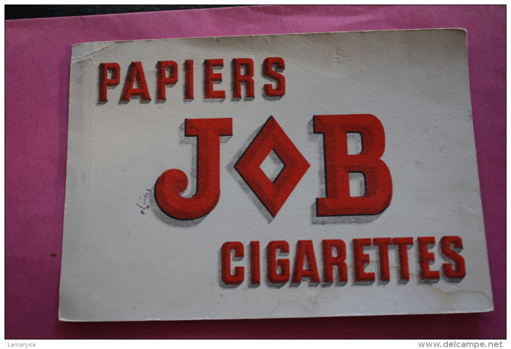 BUVARD PUBLICITAIRE -> PAPIER A CIGARETTE JOB  ->VINTAGE RARE - Tabak & Cigaretten