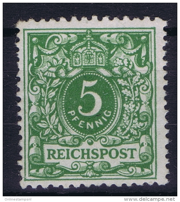 Deutsches Reich: Mi.nr  46 B  MH/*/Falz - Unused Stamps