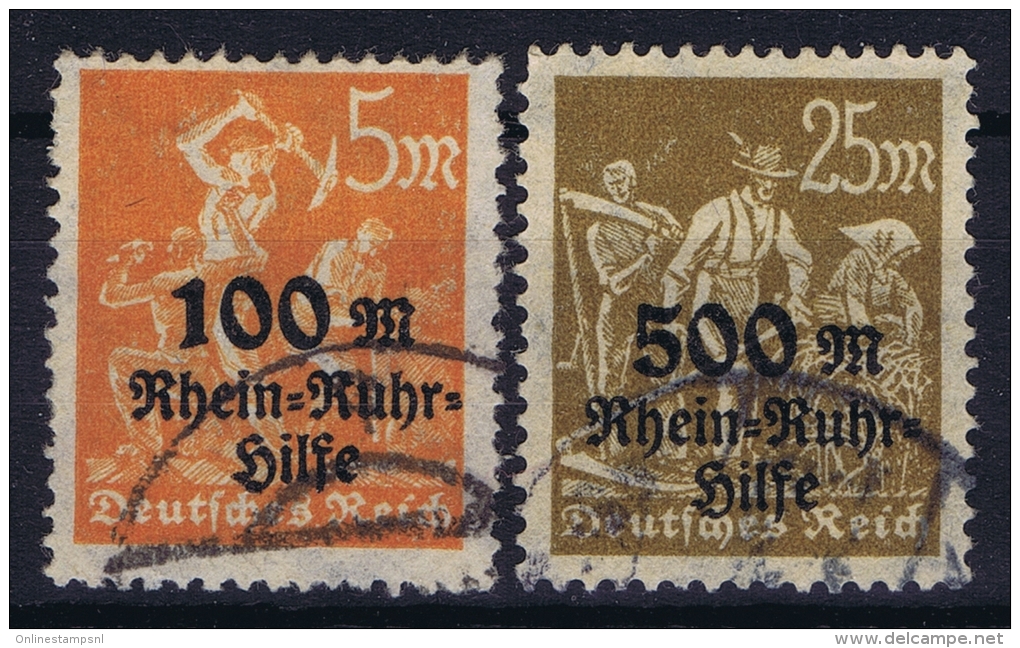 Deutsches Reich: Mi.nr  258-259  Used - Usati