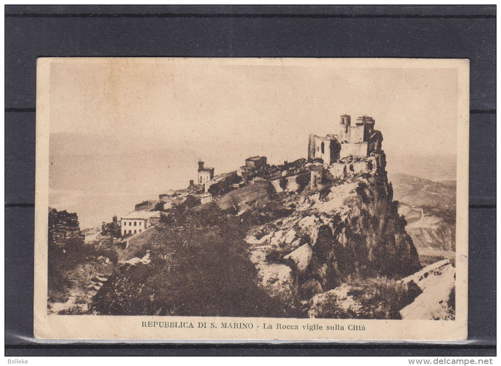 Saint Marin - Carte Postale De 1927 - Expédié Vers Rodi - Cartas & Documentos