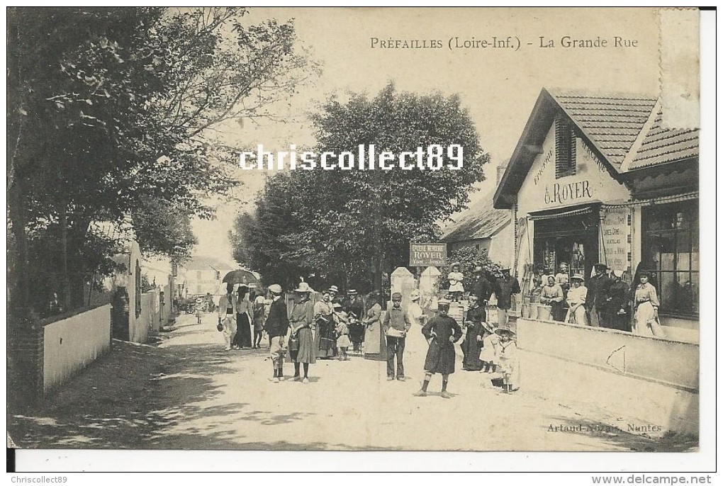 Carte Postale :  Préfailles - La Grande Rue - Préfailles