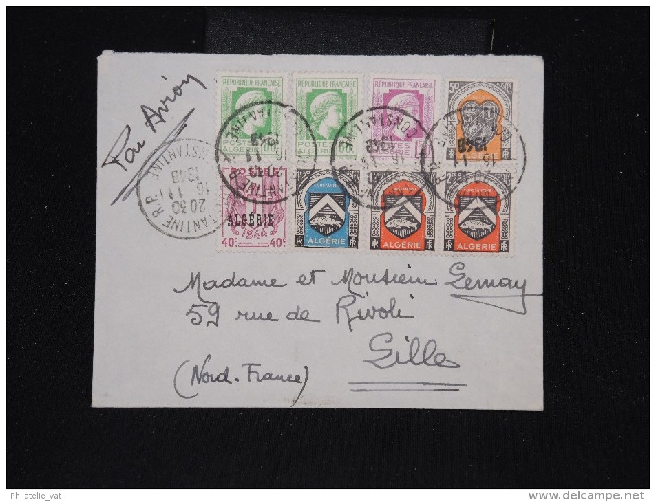 FRANCE - ALGERIE - Enveloppe De Constantine Pour Lille En 1948 - Aff. Plaisant - à Voir - Lot P9810 - Lettres & Documents